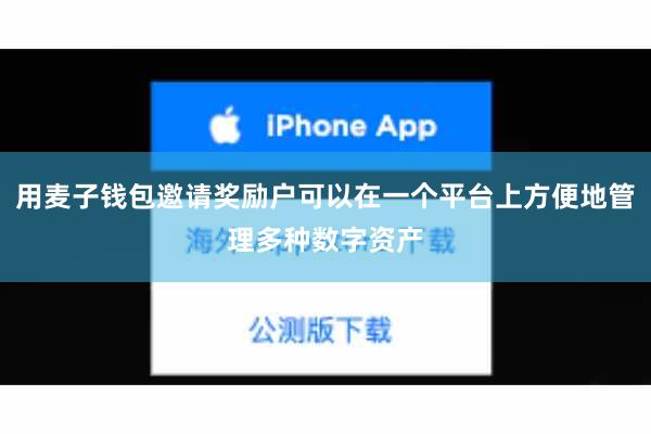 用麦子钱包邀请奖励户可以在一个平台上方便地管理多种数字资产